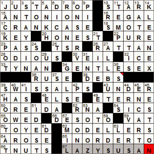 0712 13 New York Times Crossword Answers 12 Jul 13 Friday