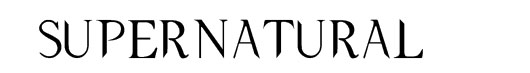 Supernatural Night logo font seriado Sobrenatural