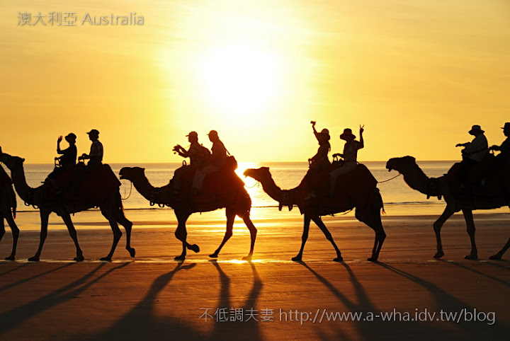 澳洲 澳大利亞 Broome 布魯姆的電纜海灘夕陽