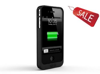 uNu Exera Modular Detachable Battery Case for iPhone 4S 4 Black/Black Fits All Versions of iPhone 4S/4
