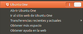 Elegir un indicador para Ubuntu One en Quantal Quetzal