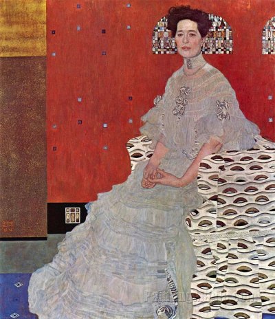 أشهر عشر نساء خلّدهن الرسم Klimt_fritza