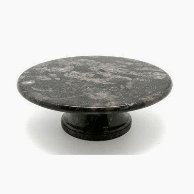 Byzantine Cake Plate on Pedestal Color: Charcoal