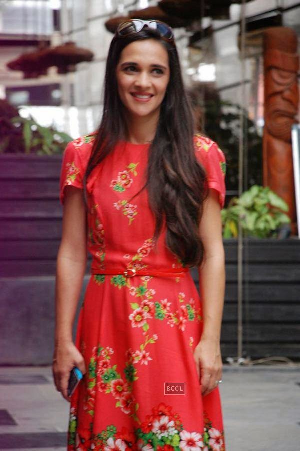 Tara Sharma during the Save Our Tigers, campaign, on the World Tiger Day in Mumbai,  on July 29, 2014. (Pic: Viral Bhayani)<br /> <br /> 