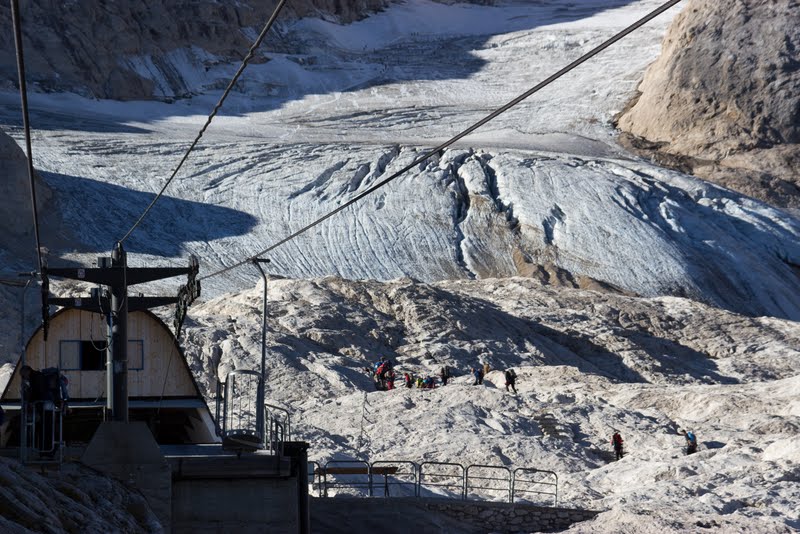 Доломиты. Восхождение на Мармоладу, Punta Penia (3,343 m), спуск по феррате