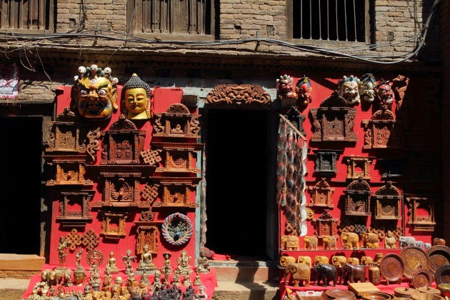 Souvenir shop at Bhaktapur Heritage Site, Nepal
