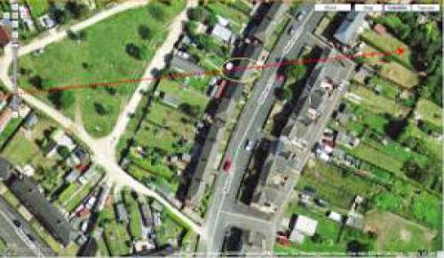 Doncaster South Yorkshire U K Sphere Shaped Ufo Map
