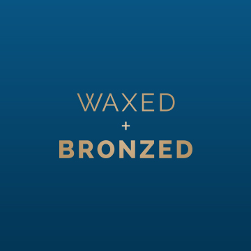 Waxed and Bronzed logo