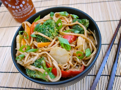 peanut soba stir fry