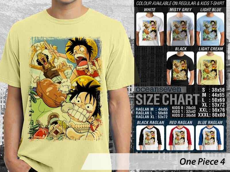 Kaos anime One Piece 4 manga lucu