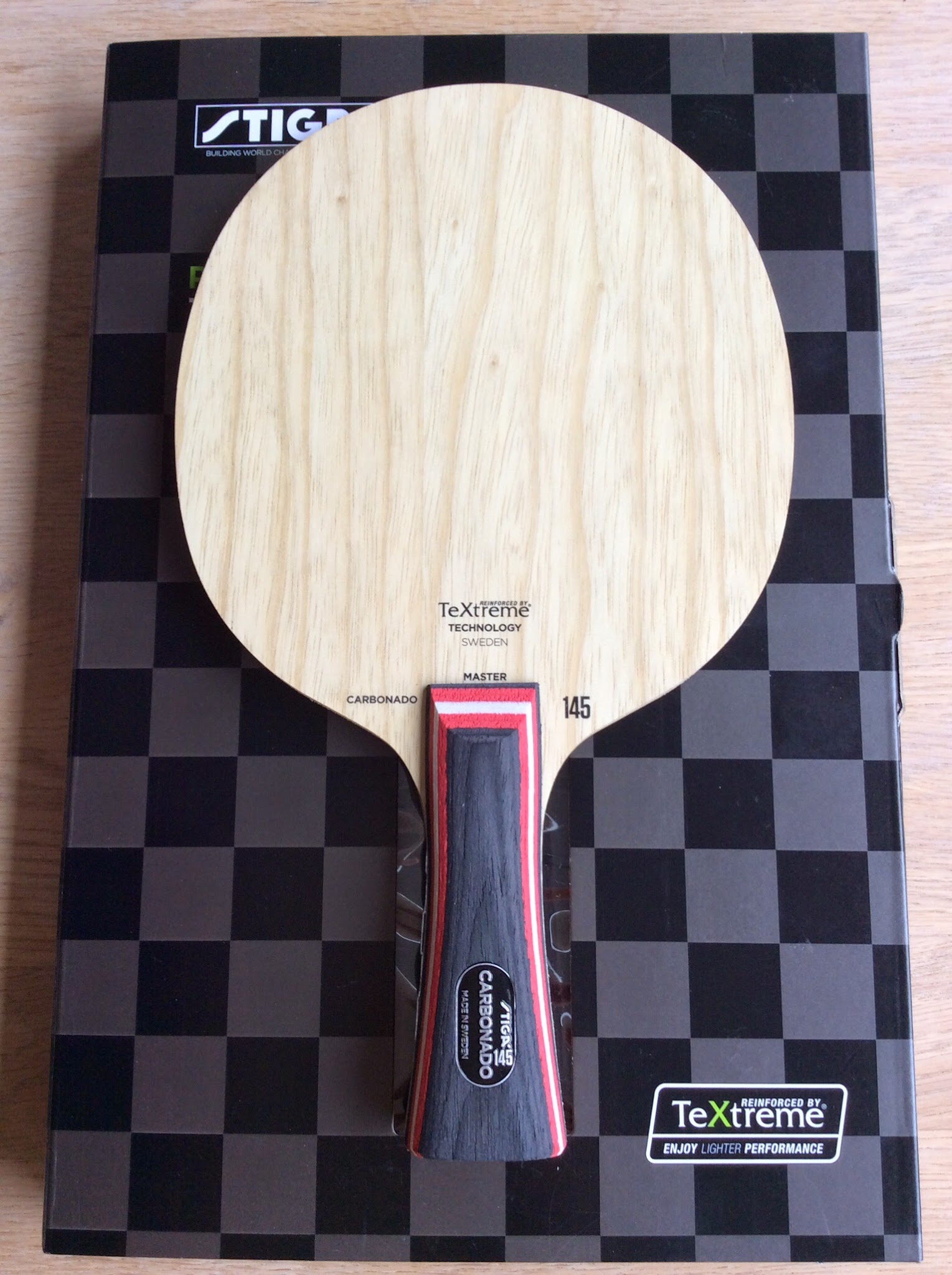 Stiga Carbonado 190 Master Grip One Size Table Tennis Blade Wood 