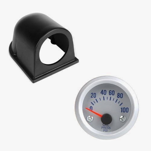  Docooler Oil Pressure Meter Gauge with Sensor for Auto Car 2