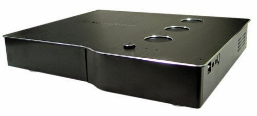  Silverstone Tek LC09B Aluminum Mini ITX Computer Case with 1mm SECC Body including Fanless 60 Watt PSU Cases - Black
