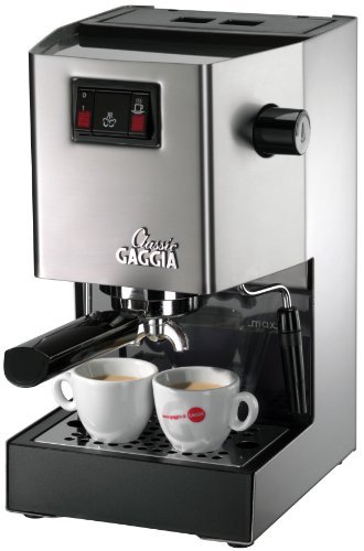 Gaggia Classic RI8161 Coffee Machine with Professional Filter Holder, Stainless Steel Body