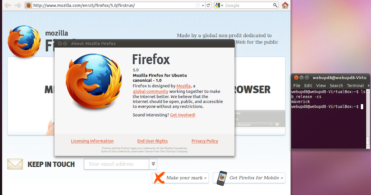 Почему в ubuntu firefox