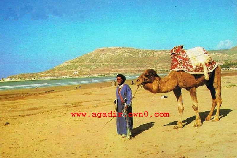 شاطئ اكادير قبل وبعد الزلزال سنة 1960 Duf