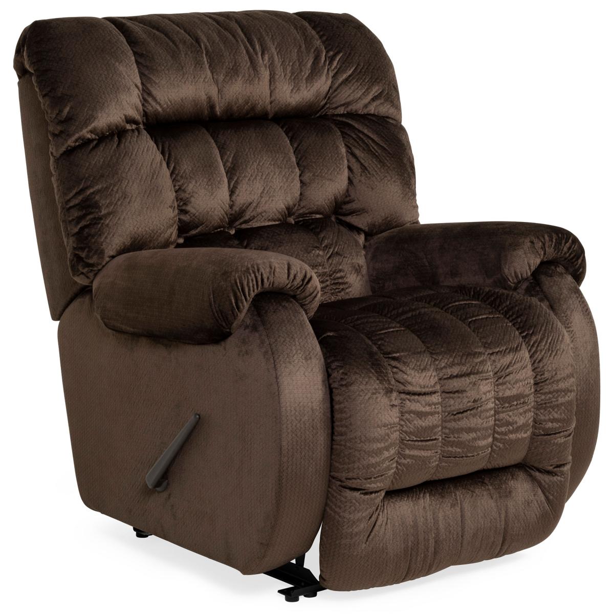 Extra-Large Brown Manual Recliner 