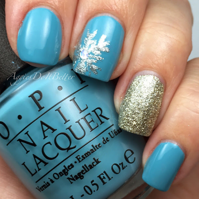 Aggies Do It Better: Snowflake winter nails with OPI Can't Find My ...