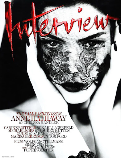 Anne Hathaway portada de Interview September 2011 