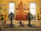 The set is decorated for Halloween the entire month of October