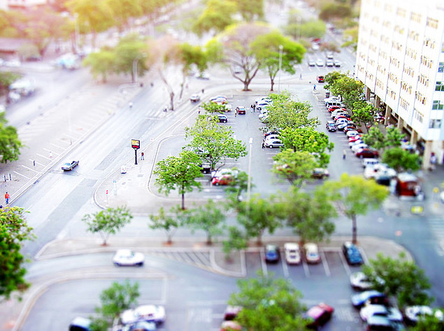 Foto tilt-shift