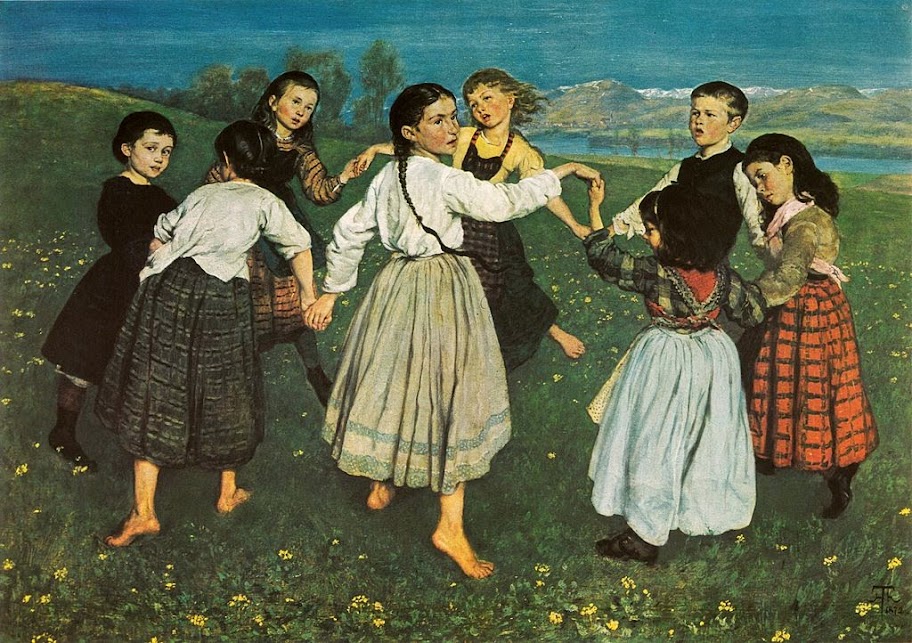 Hans Thoma - Children Dancing in a Ring