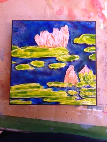 painting water lily Robin Baratta artist