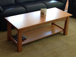 18″ x 48Prime; x 20Prime; Shaker Coffee Table in Cinnamon Oak