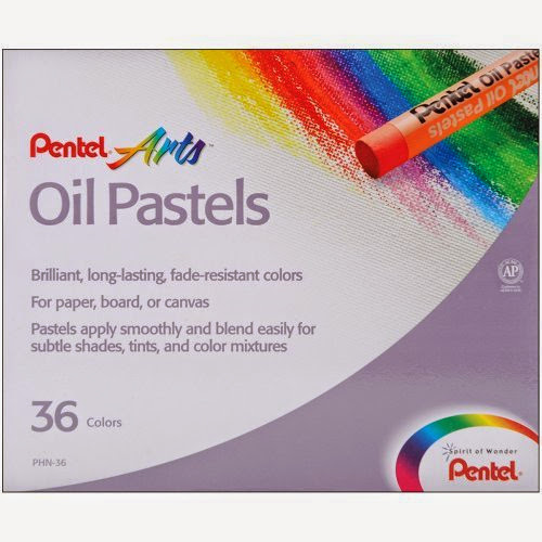  Pentel Arts Oil Pastels, 36 Color Set (PHN-36)