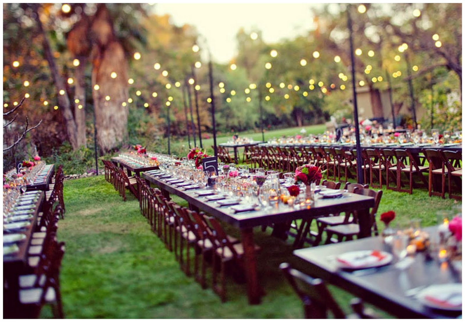 garden wedding reception ideas