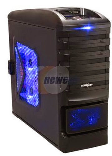  SENTEY® BURTON PLUS GS-6510 Gaming Case / 1mm SECC / ATX Full Tower Computer Case / 2 x USB 2.0 / 2 x USB 3.0 / 6 Blue LED Fans Included, Tool-Less / Multi-Card Reader / Extreme Division computer case