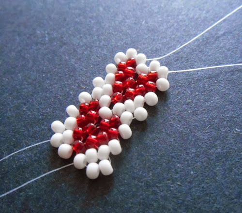 Valentine Heart Potawatomi Chain Stitch