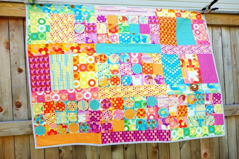 The Fuck You Lymphoma Quilt | quilted by Jill Dorsey of Made with Moxie for Thomas Knauer's Abecedarian Quilt-A-Long.