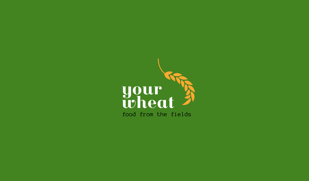Weizenährengrünes Bio-Logo