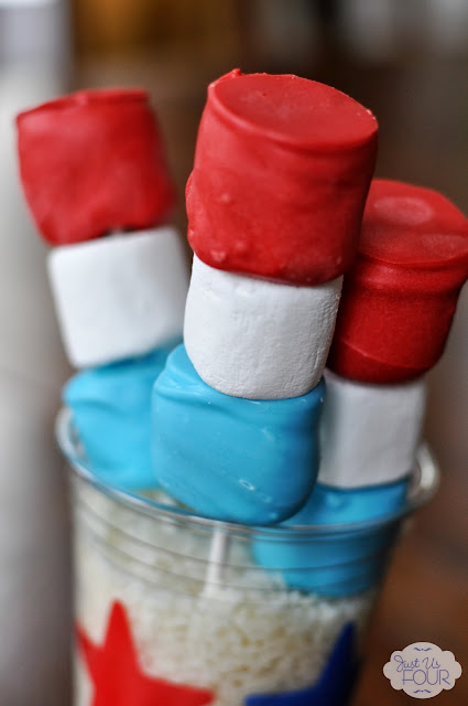 Food for July 4th: Red, White and Blue Firecrackers