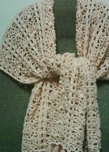 موسوعة كوفيات الكروشية (crochet scarfs ) بالباترون 7