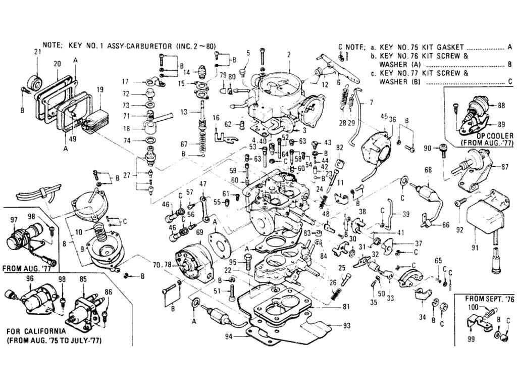 Datsun 620 Carburetor  L20b