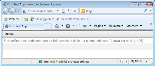 Yahoo blueprint hello error