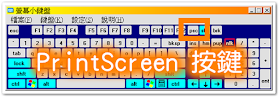按鍵盤右上方的 PrintScreen 螢幕拷貝鍵