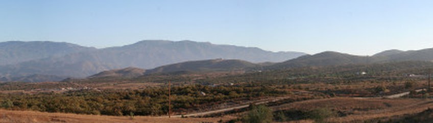 Panoramic view of the ranch at 41165 Rope Road