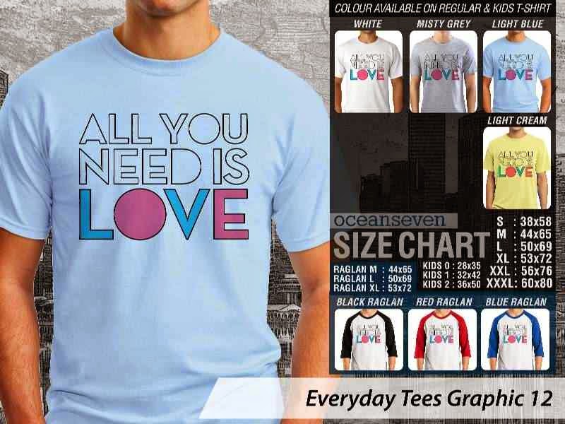 Kaos tulisan Everyday Tees Graphic 12