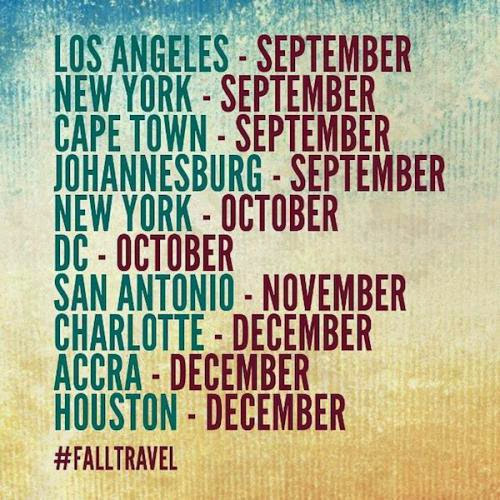 La Johannesburg Dc Nyc And More My Fall Travel Schedule