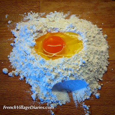 #LazySundayinFrance homemade pasta recipe French Village Diaries