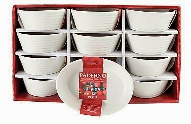  Paderno Special 7.5-inch Oval Baking Dishes, Set of 12 - White
