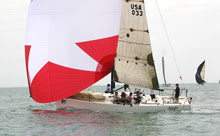 J/111 Ragin sailing Charleston Race Week- winner of PHRF B