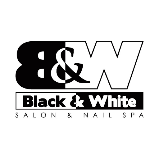 Black and White salon and Nail Spa logo