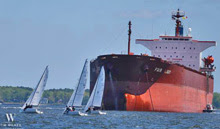 shipping channel on Chesapeake  Bay at Annapolis NOOD regatta