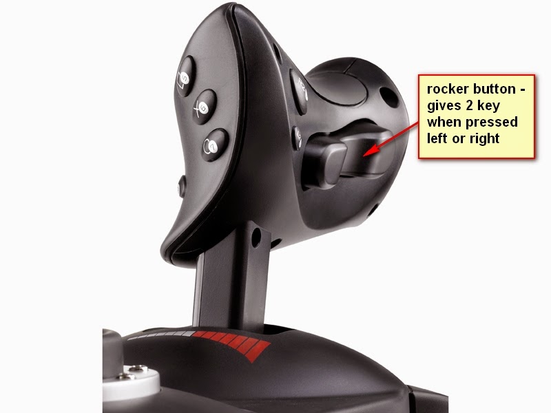 No rocker switch support for the Thrustmaster T-flight Hotas X