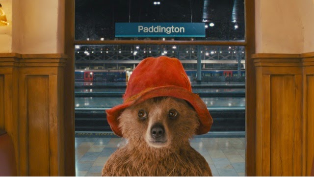 Paddington bear at the train station