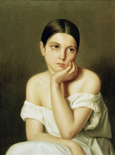 Théodore Chassériau - Portrait of sister Aline